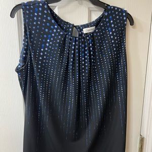 Calvin Klein Sleeveless Dress Shirt, women’s XL